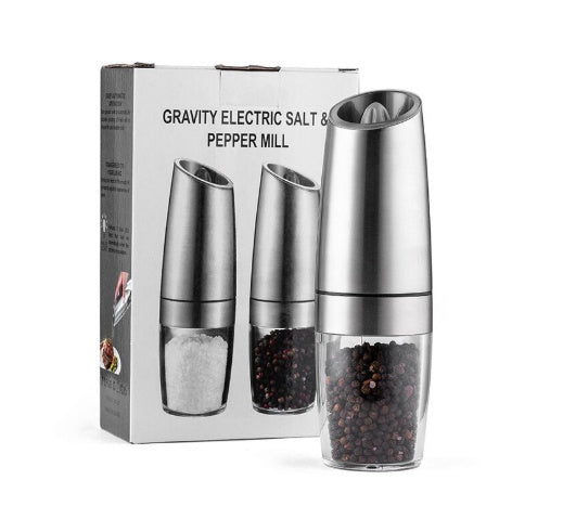 Electric Gravity Pepper Grinder Salt Grinder  Adjustable Coarseness